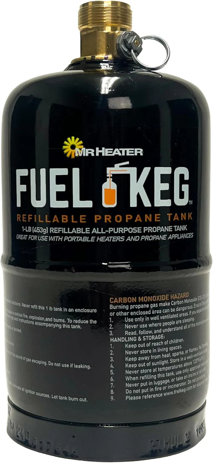 Portable Propane Radiant Heater, 4,000-9,000 BTU, for campers, workshops, patios, and more