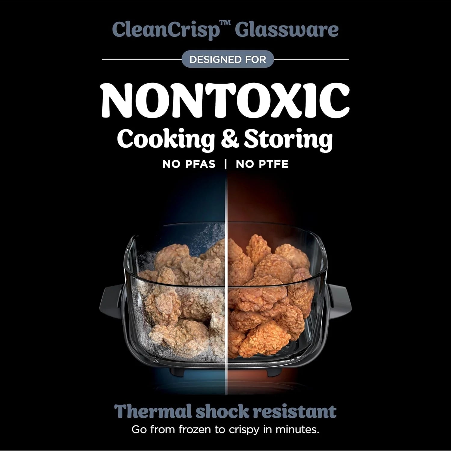 Ninja Crispi 4-in-1 Portable Glass Air Fryer Cooking System