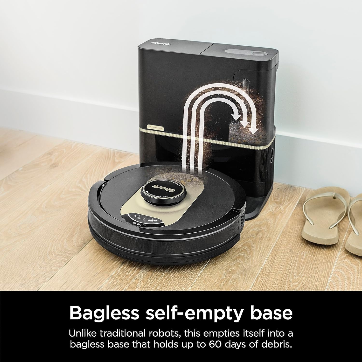 AI Robot Vacuum with XL HEPA Self-Empty Base Bagless 60-Day Capacity LIDAR Navigation
