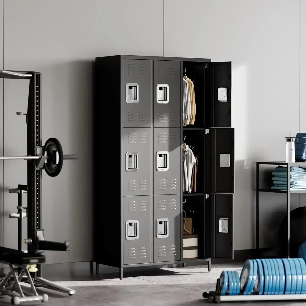 GAOMON Locker for Employees 6 Doors Locker Cabinet with Hooks Storage Locker