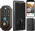 Keyless Entry Door Lock with Camera Fingerprint Smart Door Lock with App Remote Control