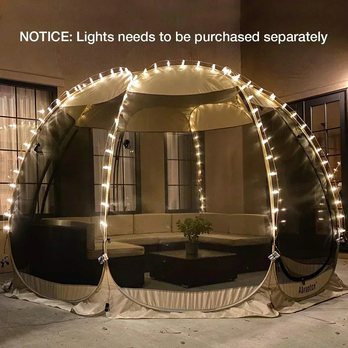 Alvantor Screen House Gazebo Pop Up Igloo Screened Canopy Tent with Mosquito Netting Sides