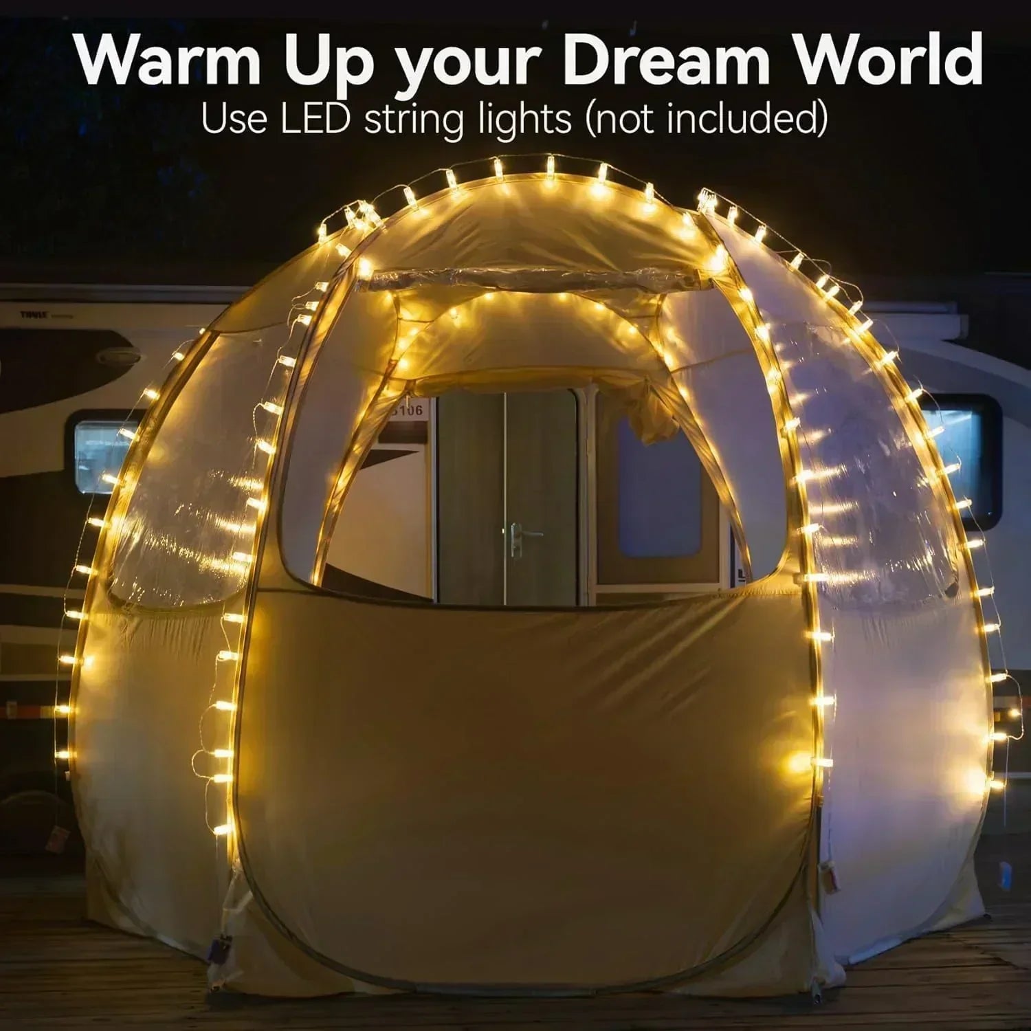 Alvantor Screen House Gazebo Pop Up Igloo Screened Canopy Tent with Mosquito Netting Sides